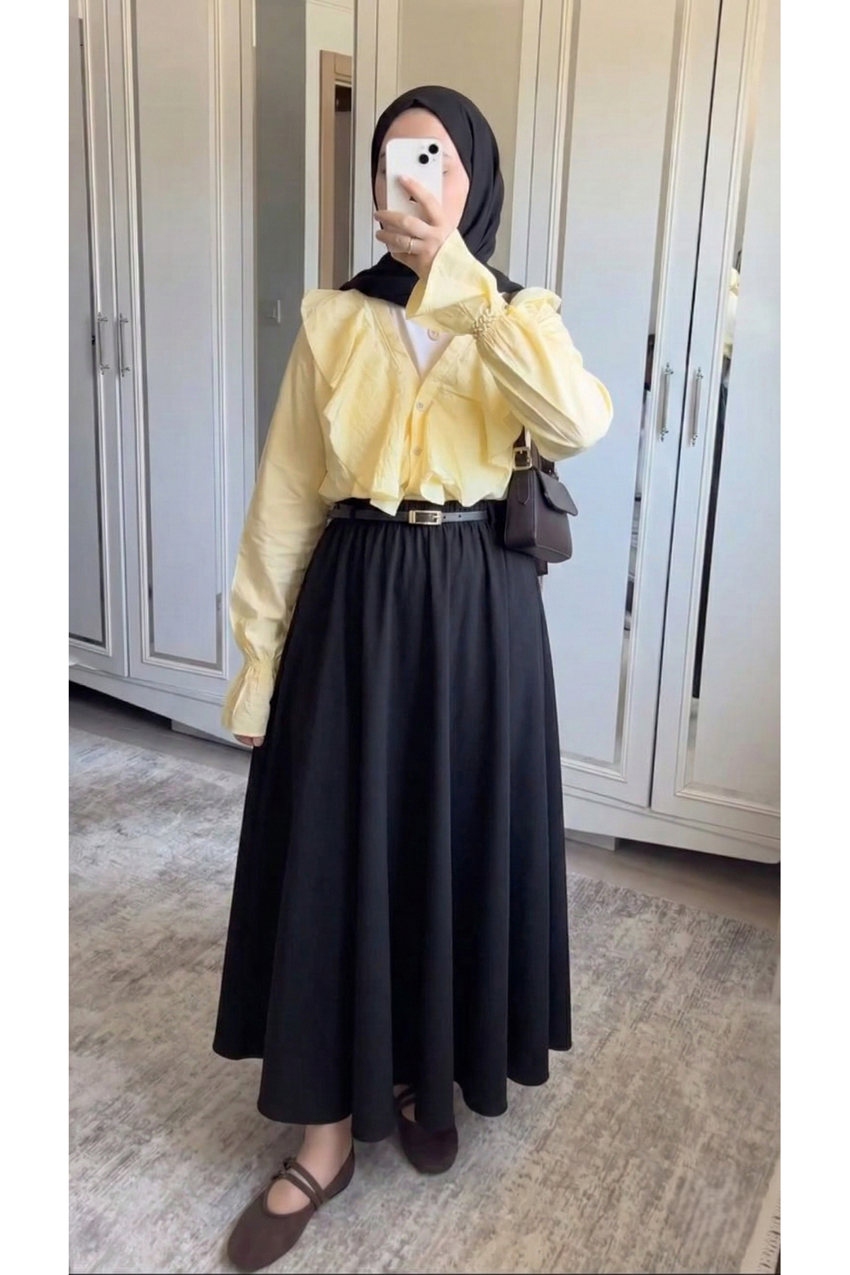 MOE03056-SYH Kemer Detay Soft Etek-Siyah