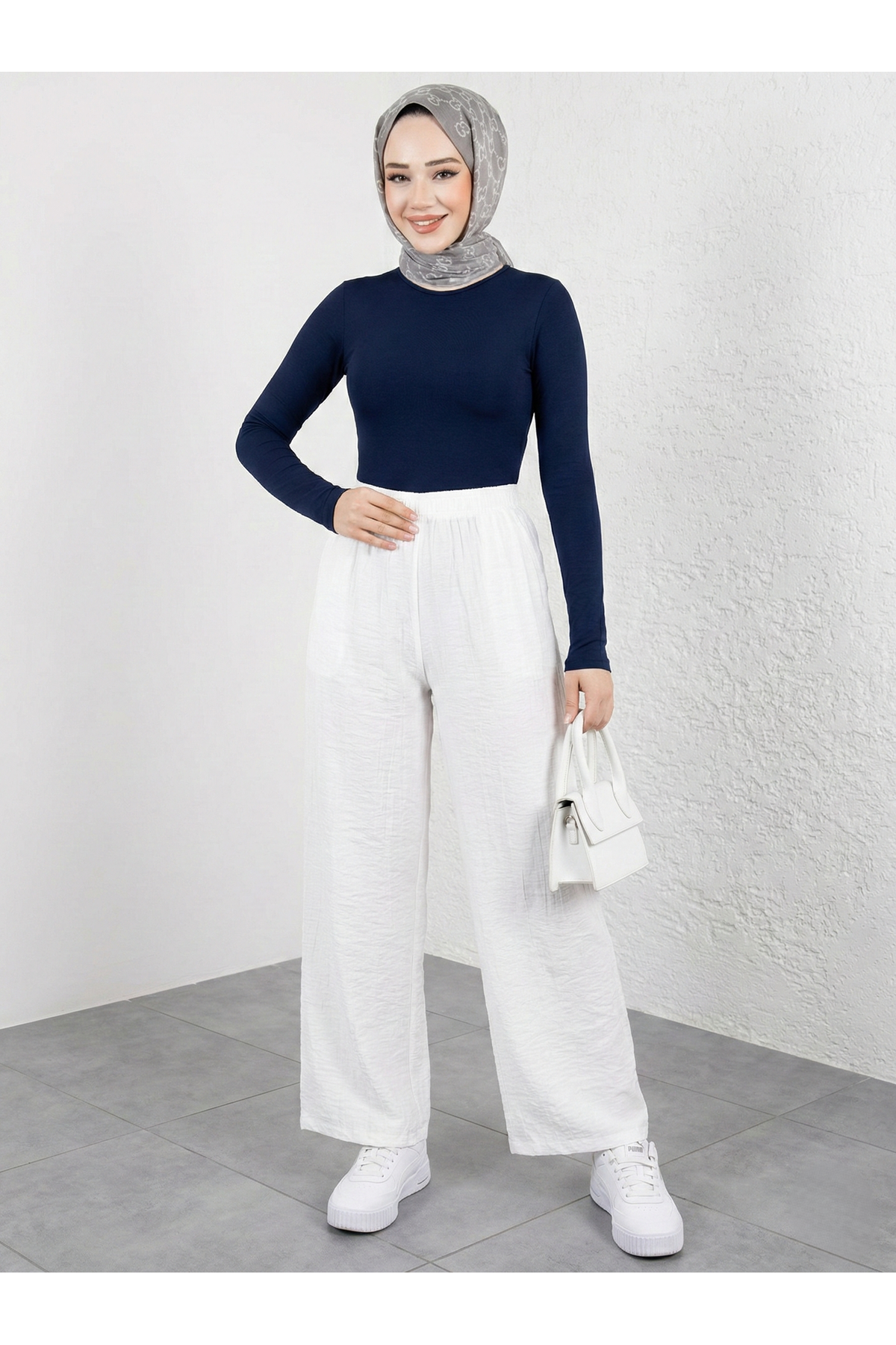 PNT01544-EKR Çilek Pantolon-Ekru