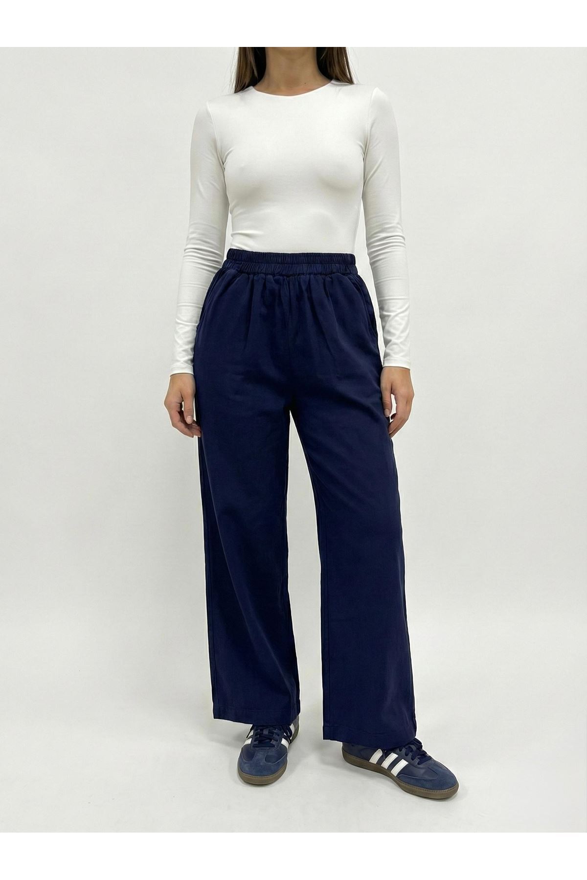 PNT01562-LCV Cep Detay Pantolon-Lacivert