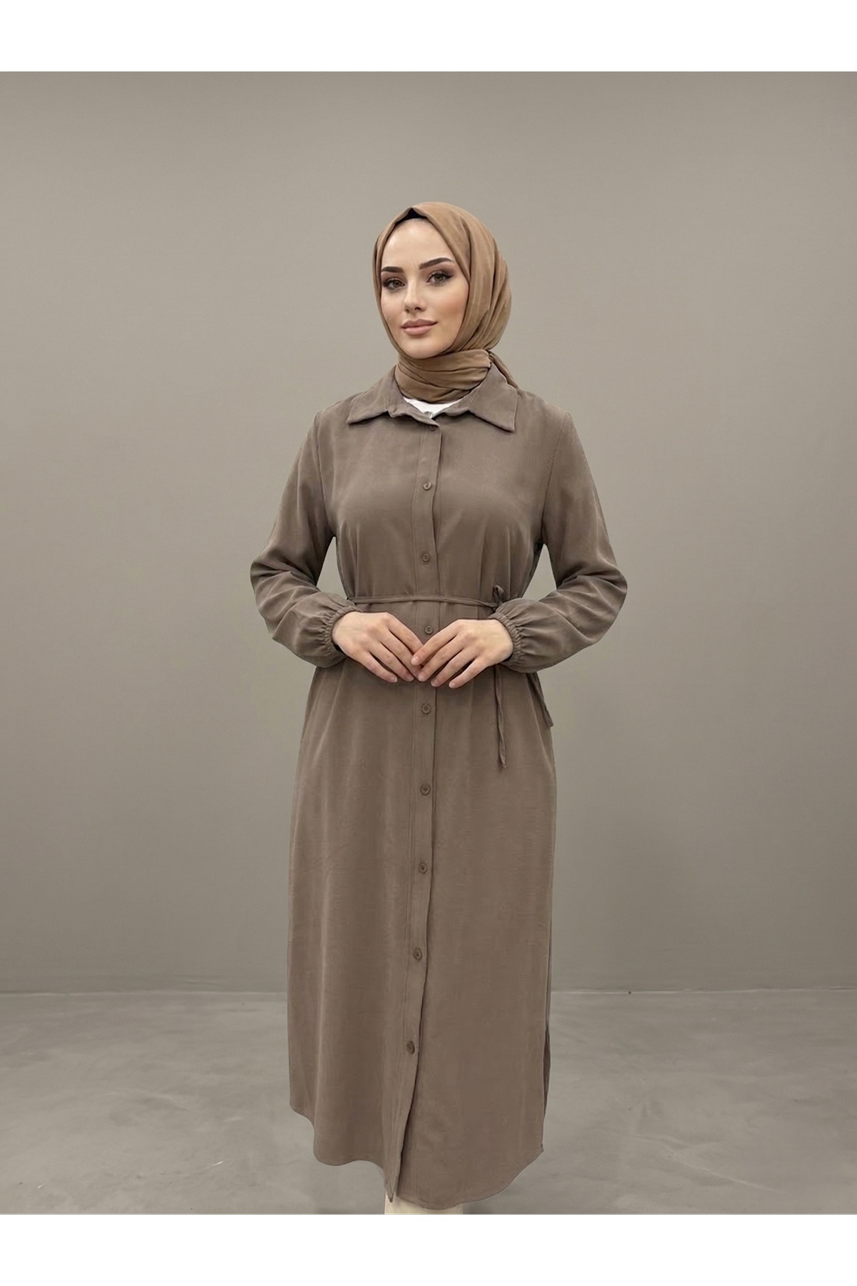 TUN05961-DMN Uzun Tensel Tunik-Duman