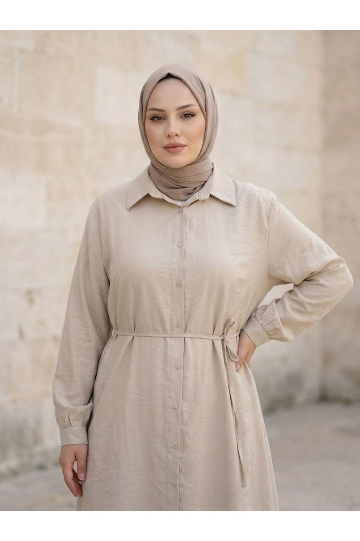 TUN05970-TAŞ Oversize Tunik-Taş