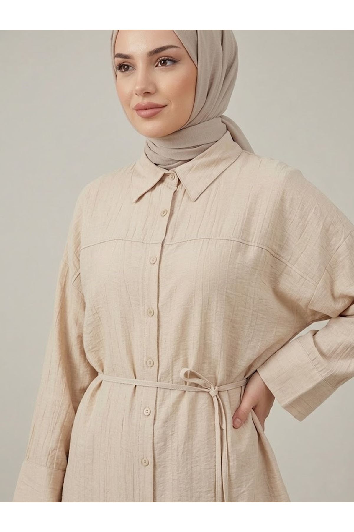 PİT00517-TAŞ Roba Detay Pantolonlu Çilek Takım-Taş