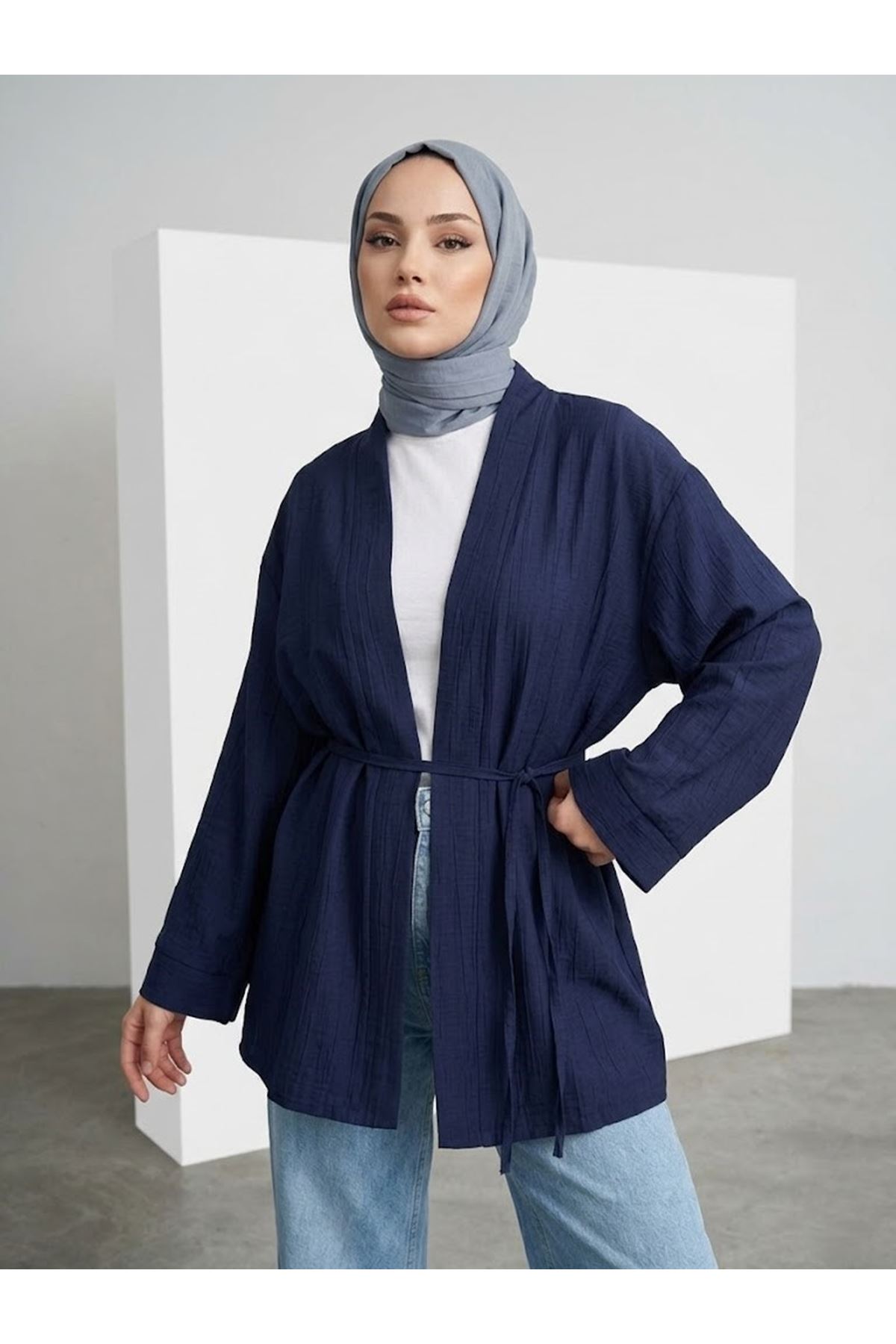 HIR02444-LCV Çilek Hırka-Lacivert