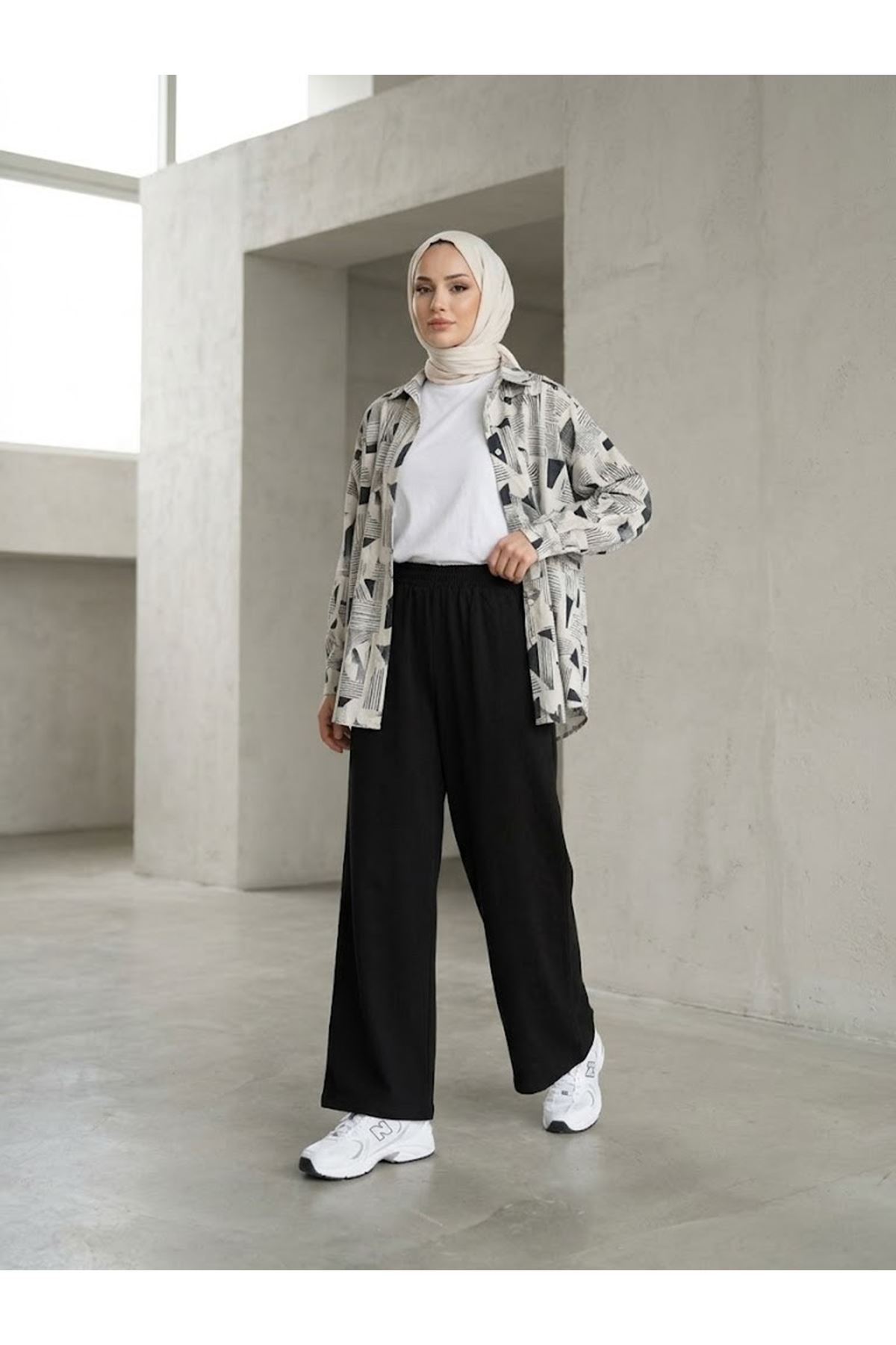 PNT01572-SYH Cepli Yıkamalı Pantolon-Siyah