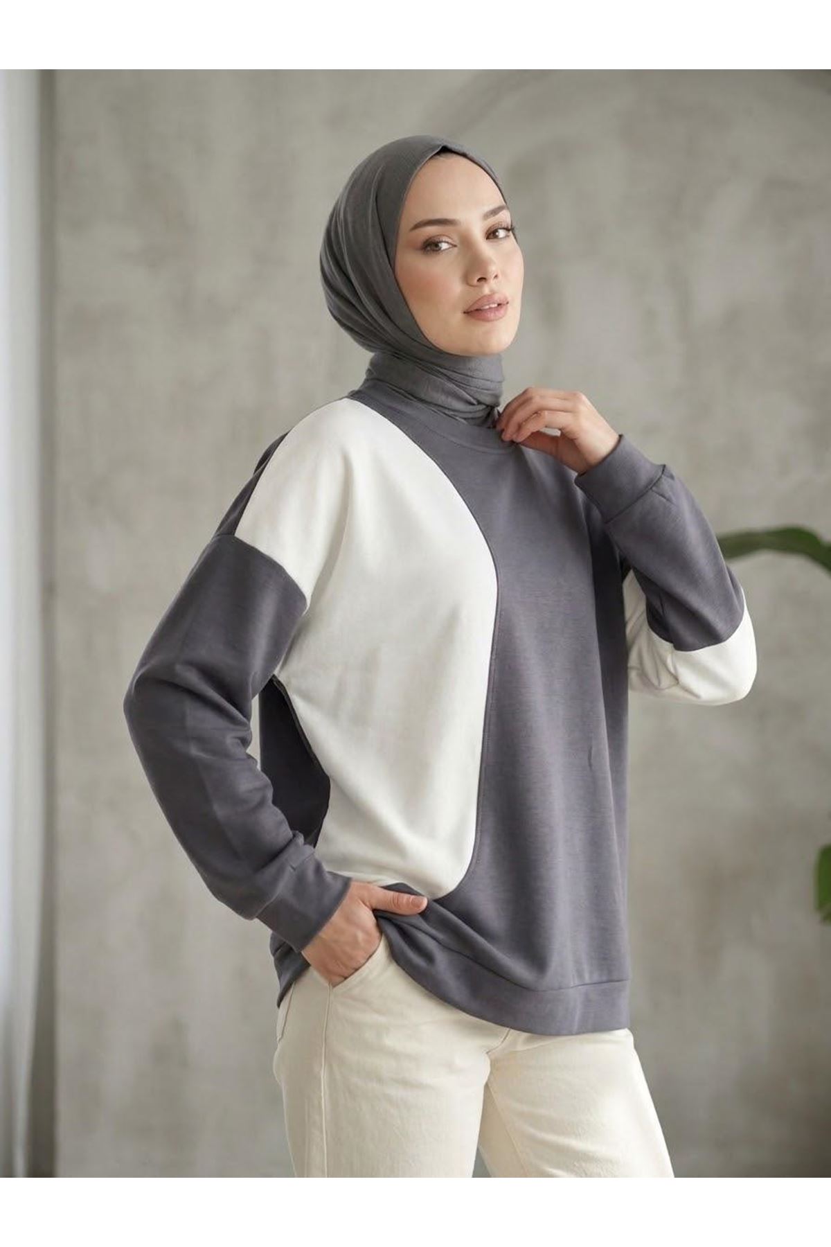 TUN06006-ANT Garnili Oysho Tunik-Antrasit