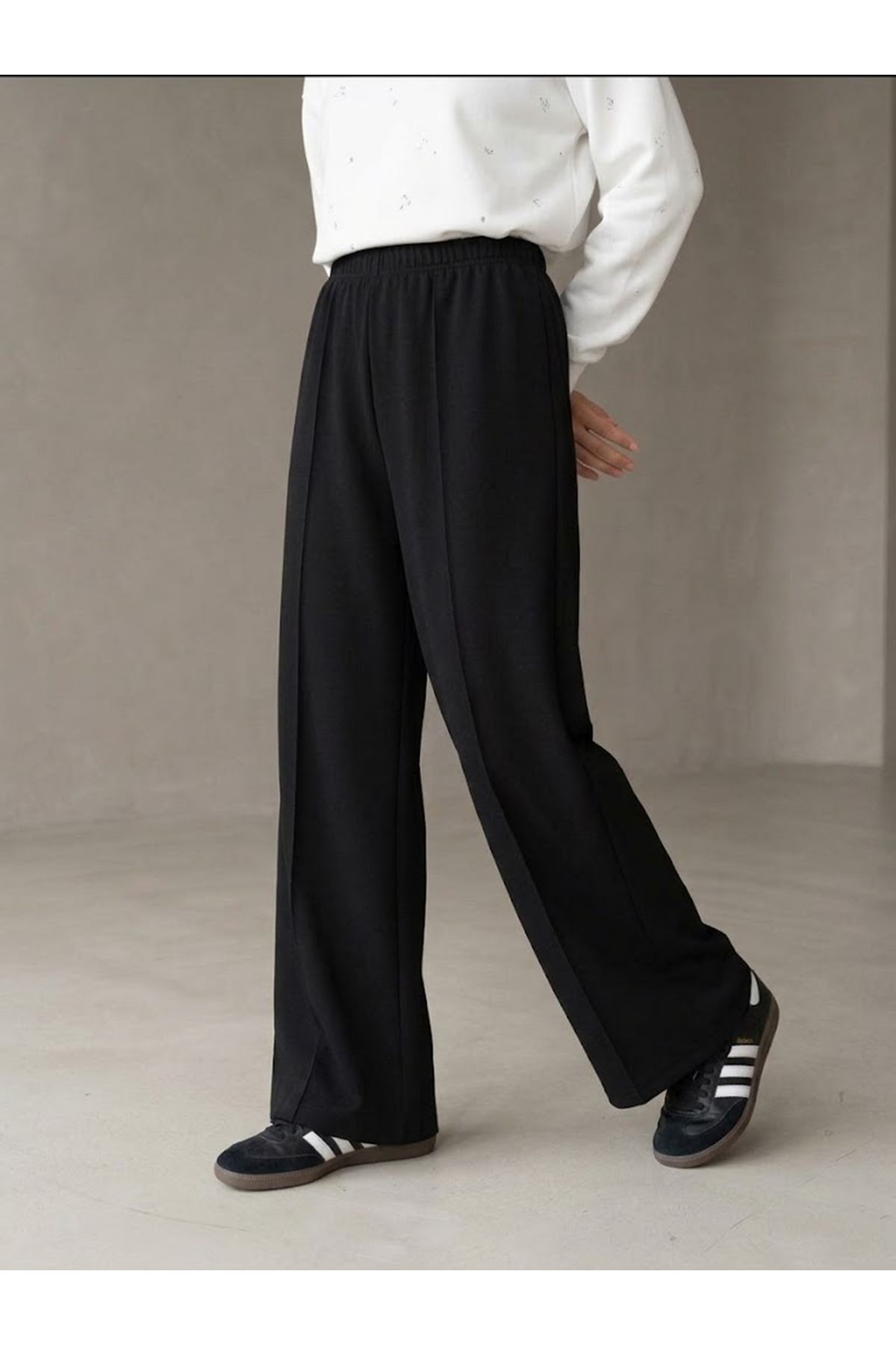 PNT01583-SYH Çımalı Oysh Pantolon-Siyah