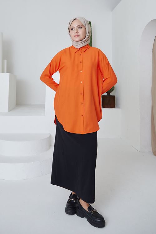 MOE02987-SYH Kadın Fermuarlı Kalem Etek-Siyah