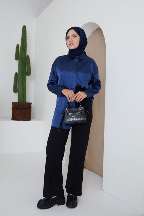 PNT01509-SYH Düğmeli Pantolon-Siyah