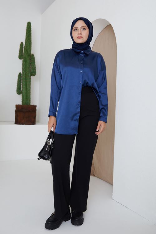 PNT01509-SYH Düğmeli Pantolon-Siyah