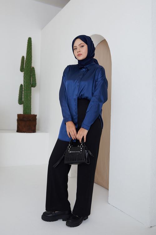 PNT01509-SYH Düğmeli Pantolon-Siyah