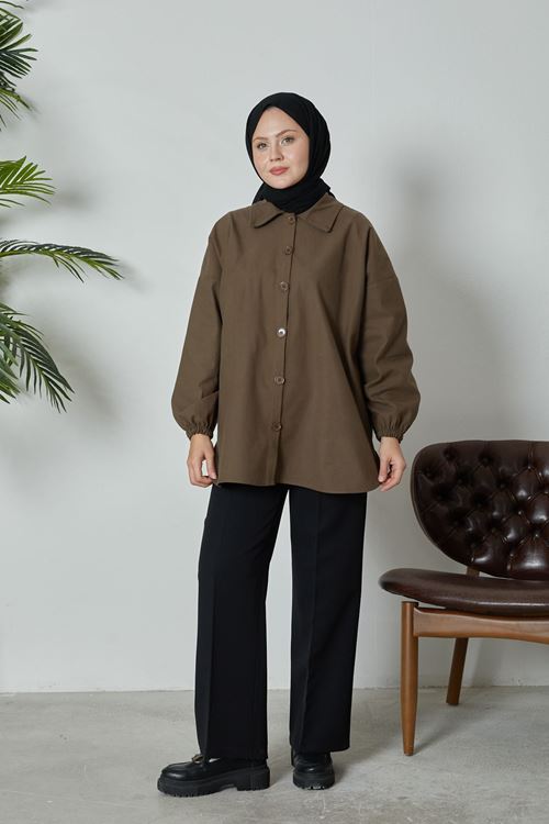 PNT00018-01 Retro Palazzo Pantolon-Siyah