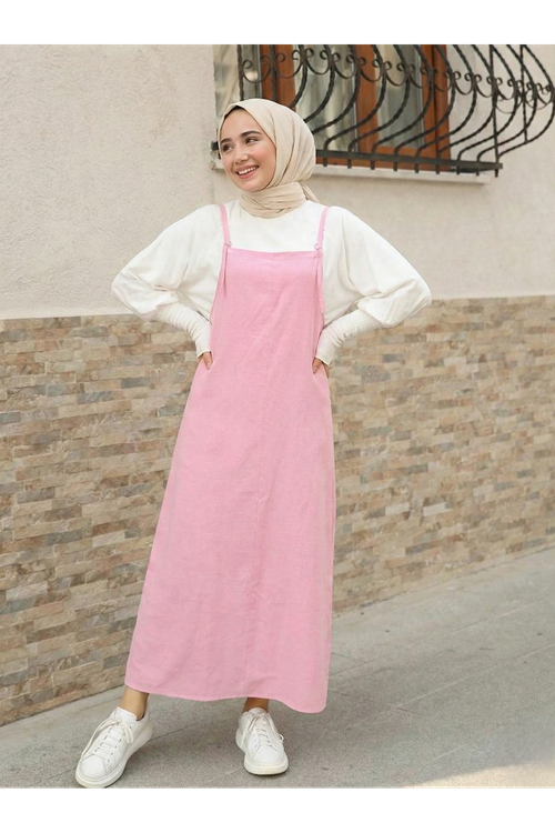 ELB04080-PMB Toka Detay Keten Jile-Pembe