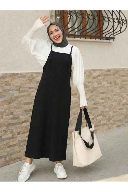 ELB04080-SYH Toka Detay Keten Jile-Siyah