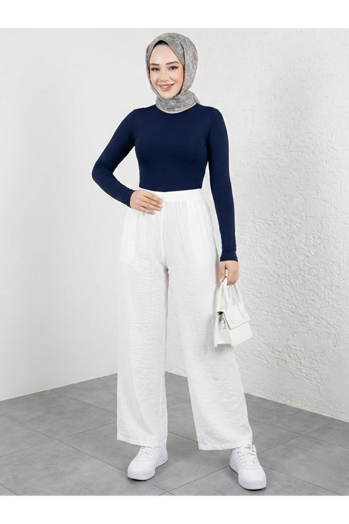 PNT01544-EKR Çilek Pantolon-Ekru