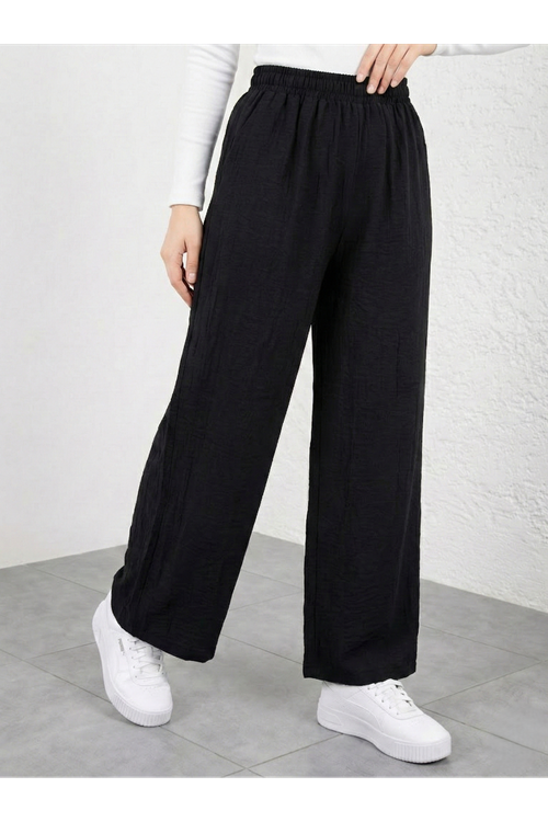 PNT01544-SYH Çilek Pantolon-Siyah