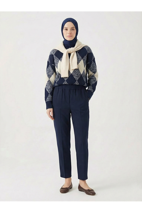 PNT01551-LCV Dar Paça Atlas Pantolon-Lacivert