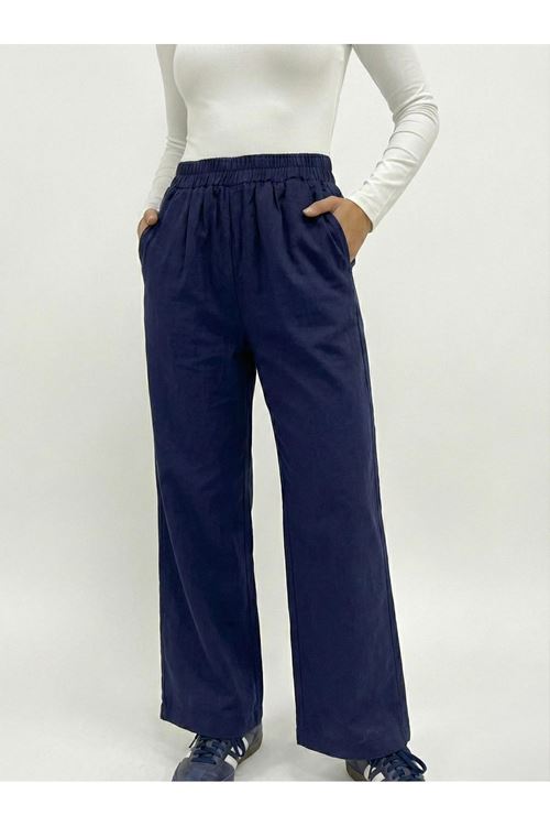 PNT01562-LCV Cep Detay Pantolon-Lacivert