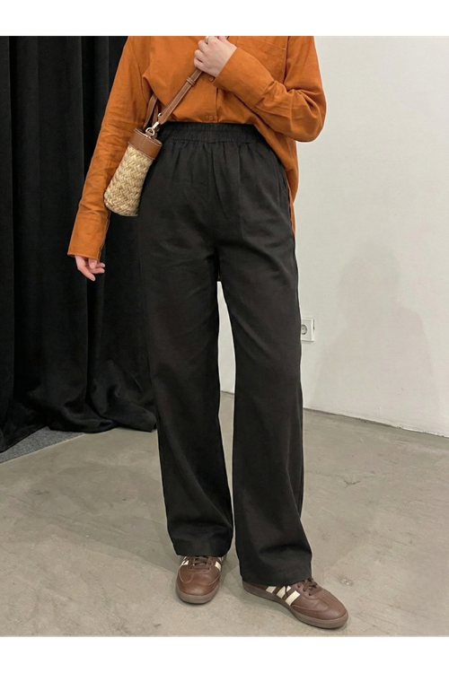 PNT01564-SYH Cep Detay Pantolon-Siyah