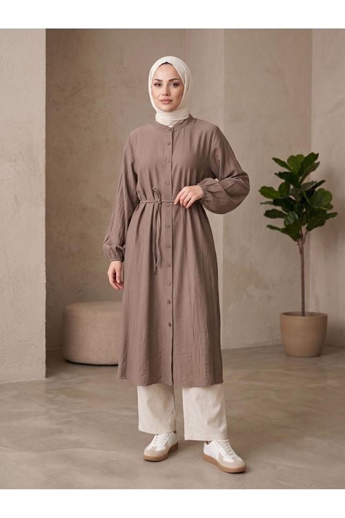 TUN05963-DMN Hakim Yaka Uzun Tunik-Duman
