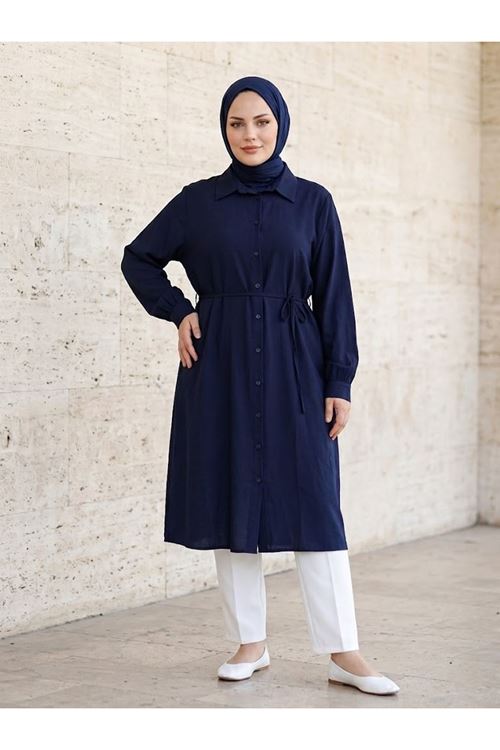TUN05970-LCV Oversize Tunik-Lacivert