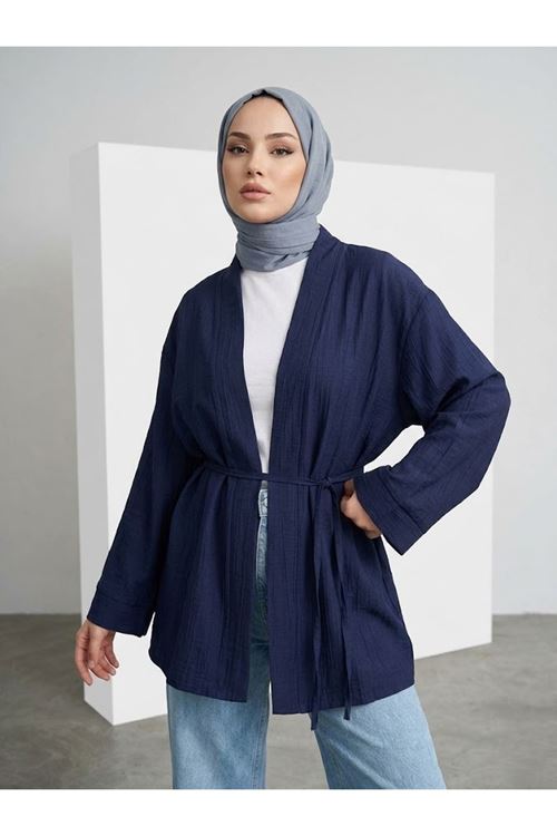 HIR02444-LCV Çilek Hırka-Lacivert