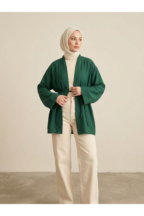 HIR02444-ZMR Çilek Hırka-Zümrüt Yeşili