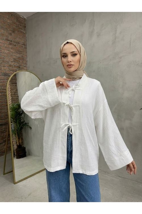 HIR02448-EKR İpli Hırka-Ekru