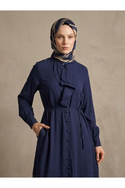 PİT00522-LCV Biritli Pantolonlu Takım-Lacivert
