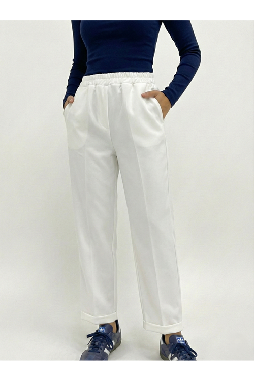 PNT01537-EKR Duble Paça Atlas Pantolon-Ekru
