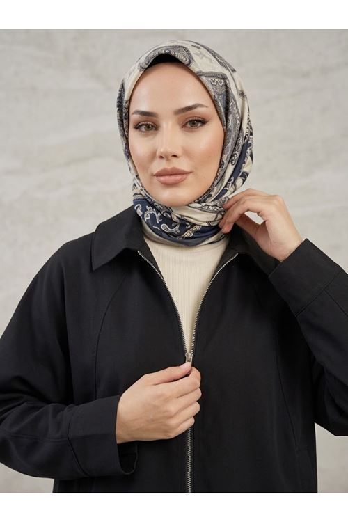 CKT01793-SYH Fermuarlı Cepli Panço-Siyah