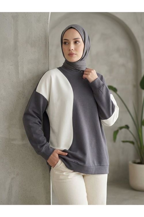 TUN06006-ANT Garnili Oysho Tunik-Antrasit