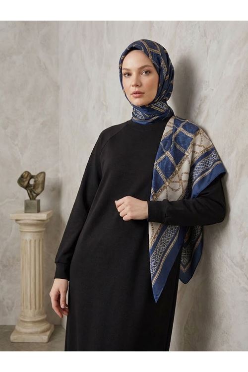 ELB04176-SYH Reglan Kol Oysho Elbise-Siyah