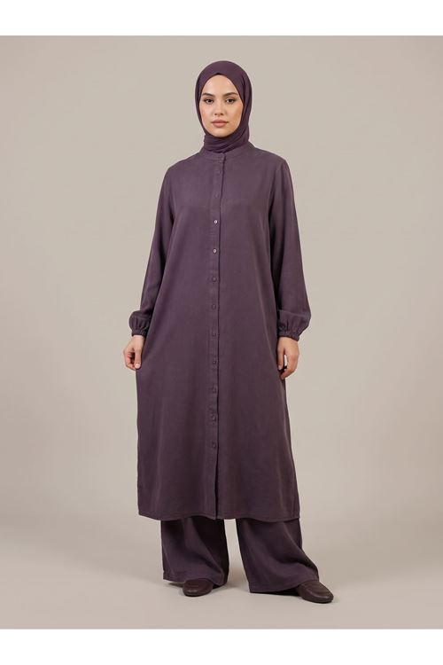 PİT00554-BRD Hakim Yaka Pantolonlu Takım-Bordo