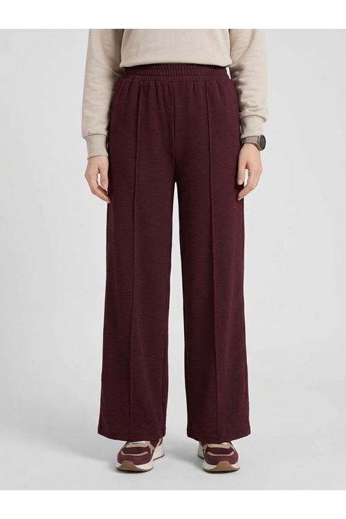 PNT01581-BRD Çımalı Pike Pantolon-Bordo
