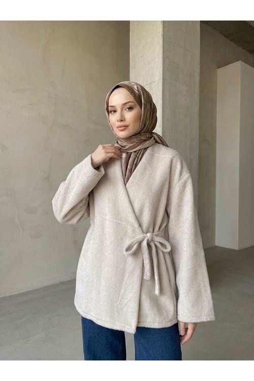 CKT01803-BEJ Biye Detay Golden Fox Ceket-Bej