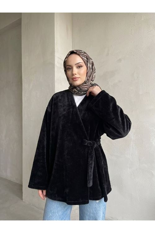 CKT01803-SYH Biye Detay Golden Fox Ceket-Siyah