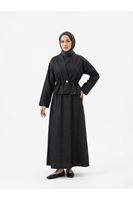 ELB04131-SYH Ceket Detay İkili Elbise-Siyah