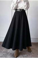 MOE03052-SYH Kelebek Detay Krep Etek-Siyah