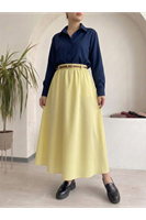 MOE03057-SRI Kemer Detay Terikoton Etek-Sarı