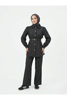 PİT00506-SYH Ön Arka Pensli Pantolonlu Takım-Siyah