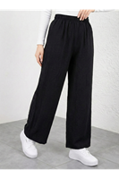 PNT01544-SYH Çilek Pantolon-Siyah