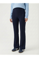 PNT01560-LCV İspanyol Paça Scuba Pantolon-Lacivert