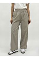 PNT01562-VİZ Cep Detay Pantolon-Vizon