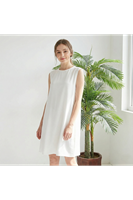 TUN05846-BYZ Ayrobin Kolsuz İçlik-Beyaz