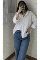 TUN05923-BYZ Klasik Terikoton Tunik-Beyaz