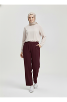 PNT01553-BRD Scuba Çımalı Pantolon-Bordo