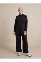 PİT00510-SYH Cep Detay Pantolonlu Takım-Siyah