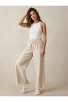 PNT01565-TAŞ Yıkama Püsküllü Pantolon-Taş