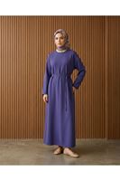 ELB04156-LİL Kupra Elbise-Lila