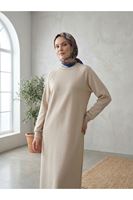 ELB04176-BEJ Reglan Kol Oysho Elbise-Bej